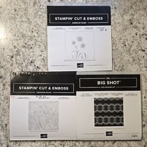 Stampin' Cut & Emboss Textured and 3D Folders Bundle
